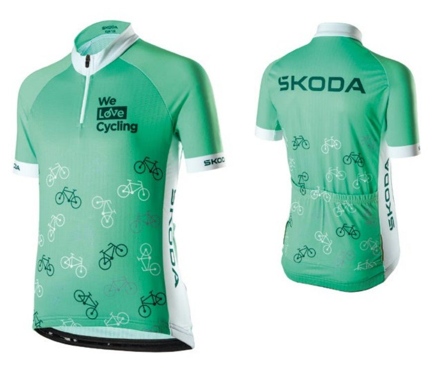 Tricou ciclism copii Skoda - CarFun.ro - Accesorii Originale Auto