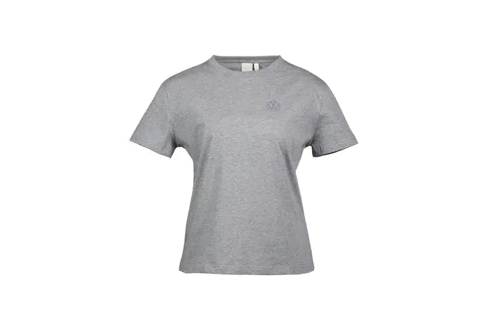 Tricou dama Volkswagen – Gri melanj, 100% bumbac organic - Volkswagen Shop