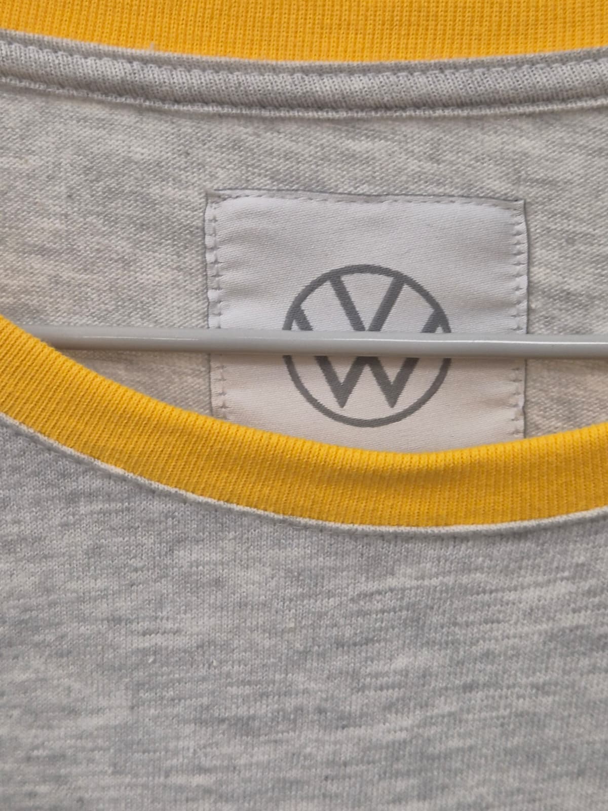 Tricou dama Volkswagen Now You Can gri galben marimea M - CarFun.ro - Accesorii Originale