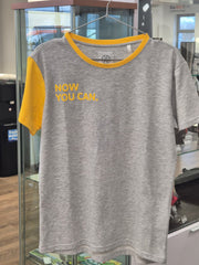 Tricou dama Volkswagen Now You Can gri galben marimea M - CarFun.ro - Accesorii Originale
