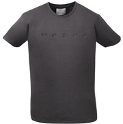 Tricou dama Volvo gri – bumbac organic 100%, logo ton pe ton - CarFun.ro - Accesorii Originale