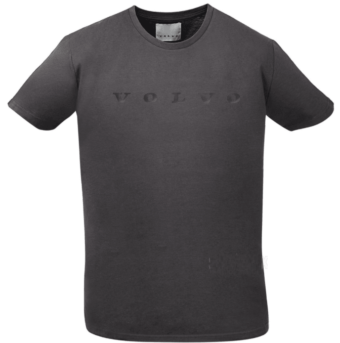 Tricou dama Volvo gri – bumbac organic 100%, logo ton pe ton - CarFun.ro - Accesorii Originale