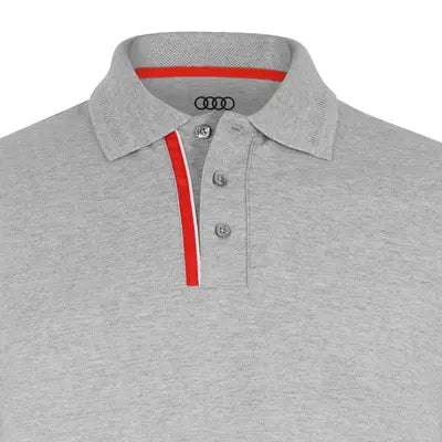 Tricou polo Audi Sport gri melange barbati - CarFun.ro - Accesorii Originale