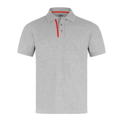 Tricou polo Audi Sport gri melange barbati - CarFun.ro - Accesorii Originale