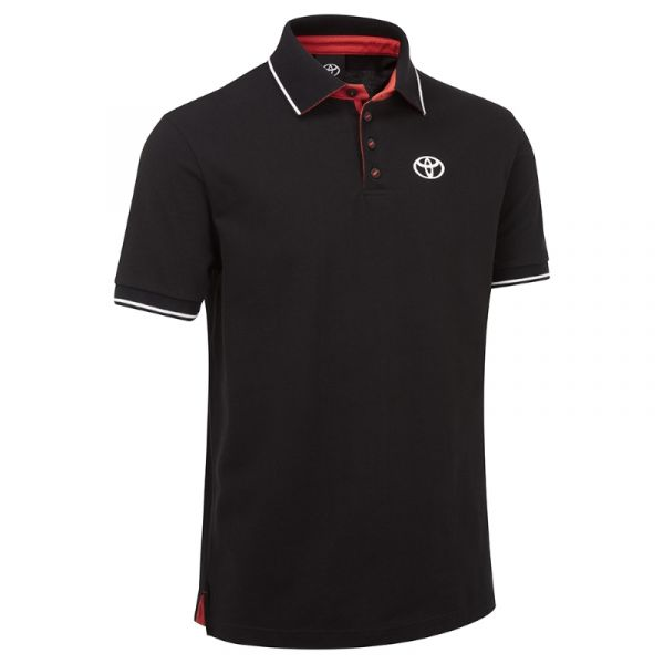Tricou polo negru barbati Toyota Collection