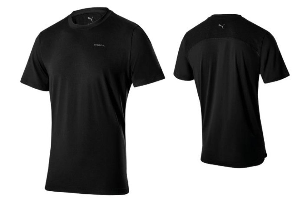 Tricou sport barbati Skoda x Puma, negru - CarFun.ro - Accesorii Originale Auto