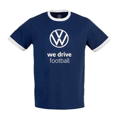 Tricou unisex original Volkswagen Football Drop - albastru - CarFun.ro | Accesorii Originale Auto