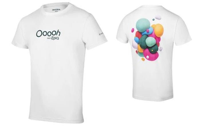 Tricou unisex Skoda Epiq alb - CarFun.ro - Accesorii Originale